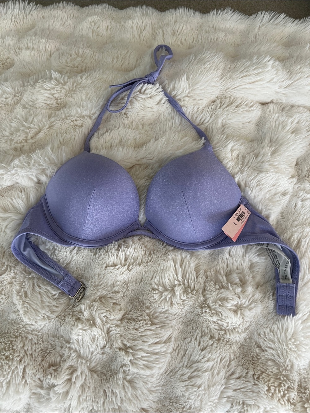 Victoria's Secret Shimmery Lavender Push-Up Bikini Top